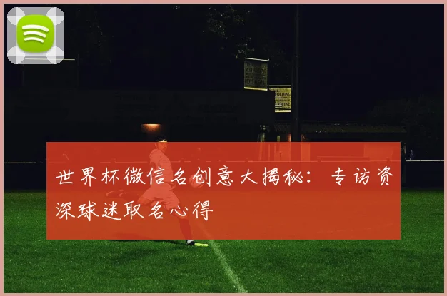 世界杯微信名创意大揭秘：专访资深球迷取名心得